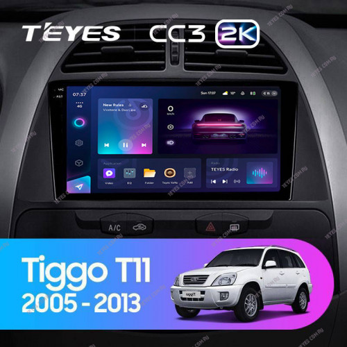 Штатная магнитола Teyes CC3 2K 360 6/128 Chery Tiggo T11 1 (2005-2013)