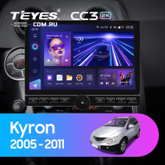 Штатная магнитола Teyes CC3 2K 6/128 SsangYong Kyron (2005-2011) (13" с кнопками)