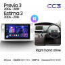 Штатная магнитола Teyes CC3 6/128 Toyota Estima AHR20 XR50 3 (2006-2016) Правый руль