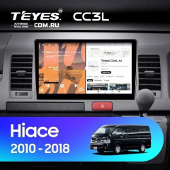 Штатная магнитола Teyes CC3L 4/32 Toyota Hiace H200 (2010-2018) Правый руль