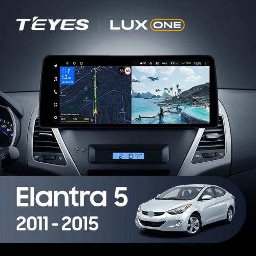Штатная магнитола Teyes LUX ONE 6/128 Hyundai Elantra 5 JK GD MD UD (2011-2015)
