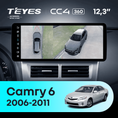 Штатная магнитола Teyes CC4 12.3" 360 8/128 Toyota Camry 6 XV 40 50 (2006-2011) F2