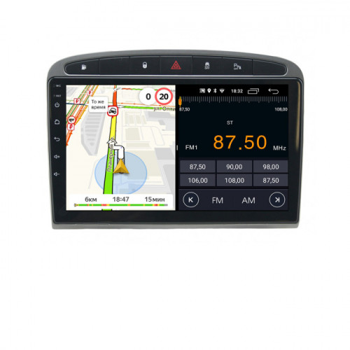Штатная магнитола Parafar PF081FHD-B Peugeot 408 (Черная)