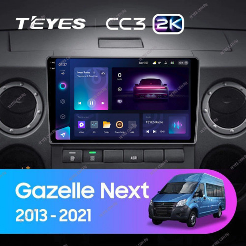 Штатная магнитола Teyes CC3 2K 4/32 для GAZ Gazelle Next (2013-2021) F1