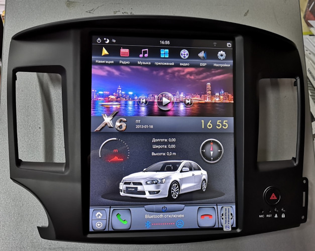 Штатная магнитола Tesla Carmedia ZF-1259-DSP Mitsubishi Lancer X 2007-2013