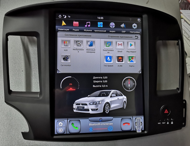 Штатная магнитола Tesla Carmedia ZF-1259-DSP Mitsubishi Lancer X 2007-2013