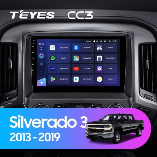 Штатная магнитола Teyes CC3 6/128 Chevrolet Silverado 3 GMTK2 (2013-2019)