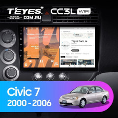 Штатная магнитола Teyes CC3L WiFi 2/32 Honda Civic 7 (2000-2006) F1