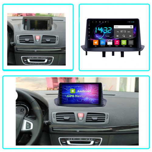 Штатная магнитола Carmedia OL-9997-Q Renault Megane III 2009+ Черный