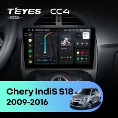 Штатная магнитола Teyes CC4 8/128 Chery IndiS S18 (2009-2016)