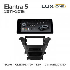 Штатная магнитола Teyes LUX ONE 4/32 Hyundai Elantra 5 JK GD MD UD (2011-2015)