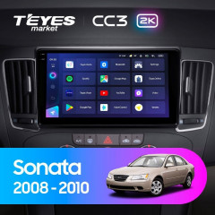 Штатная магнитола Teyes CC3 2K 360 6/128 Hyundai Sonata NF (2008-2010) F2
