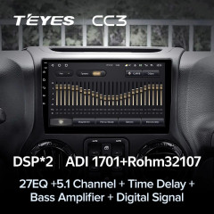 Штатная магнитола Teyes CC3 4/64 Jeep Wrangler 3 JK (2010-2017) L14