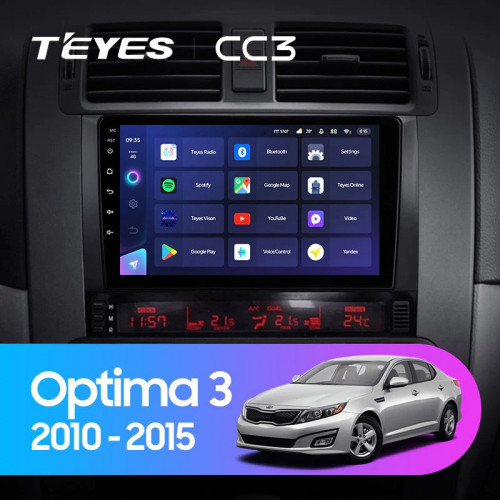 Штатная магнитола Teyes CC3 4/32 Kia Optima 3 TF (2010-2015) F1