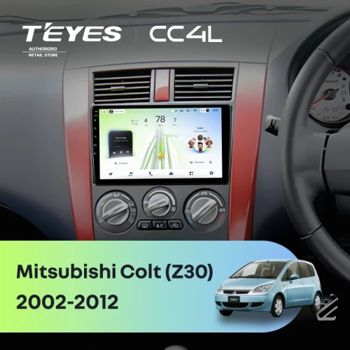Штатная магнитола Teyes CC4L 4/64 Mitsubishi Colt (Z30) (2002-2012) Правый руль