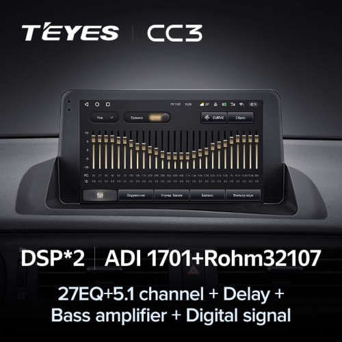 Штатная магнитола Teyes CC3 6/128 Lexus CT CT200 CT200h (2010-2018)
