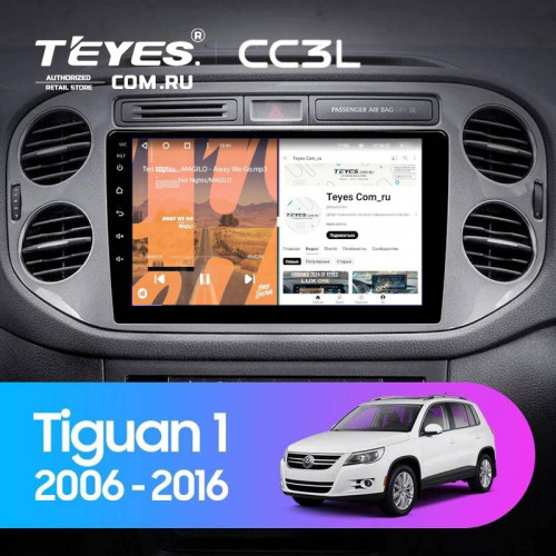 Штатная магнитола Teyes CC3L 4/32 Volkswagen Tiguan 1 NF (2006-2017) F2