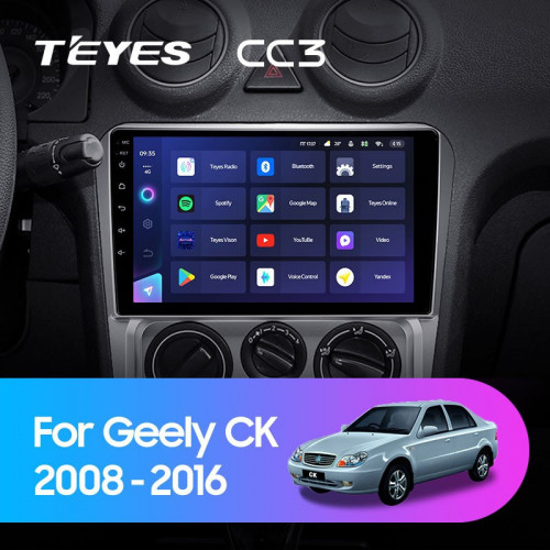 Штатная магнитола Teyes CC3 4/64 Geely CK (2008-2016)