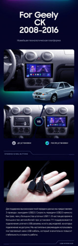 Штатная магнитола Teyes CC3 4/64 Geely CK (2008-2016)