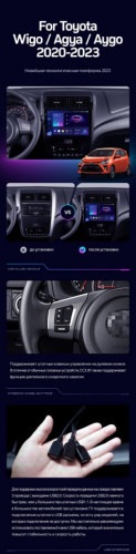 Штатная магнитола Teyes CC3 4/64 Toyota Wigo/Agya (2020-2023) F1