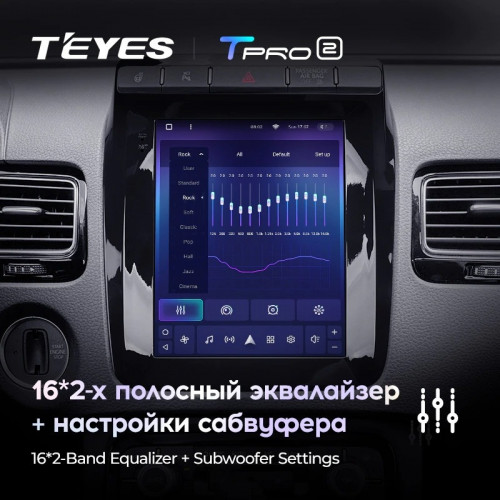Штатная магнитола Tesla style Teyes TPRO 2 4/64 Volkswagen Touareg FL NF (2010-2018) Тип-А