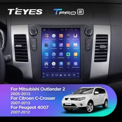 Штатная магнитола Tesla style Teyes TPRO 2 6/128 Mitsubishi Outlander 2 CW0W (2005-2013) Тип-A