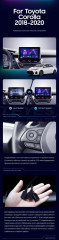 Штатная магнитола Teyes CC3 2K 4/64 Toyota Corolla 12 (2018-2020) Тип-B