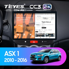 Штатная магнитола Teyes CC3 2K 4/32 Mitsubishi ASX 1 (2010-2016) Тип-A (11&quot;)