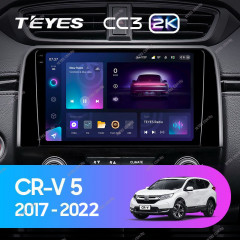 Штатная магнитола Teyes CC3 2K 6/128 Honda CR-V 5 RT RW (2017-2022)