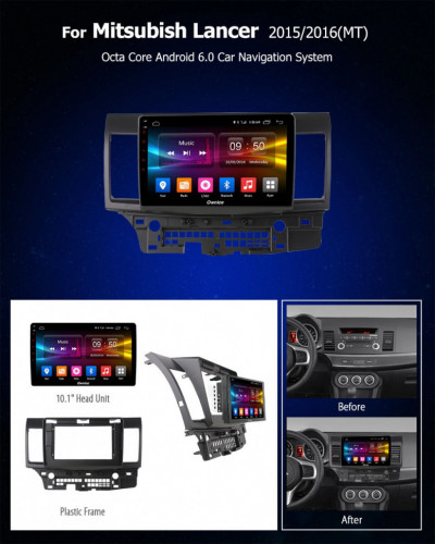 Штатная магнитола Carmedia OL-1632-K1 Mitsubishi Lancer X 2007-2013