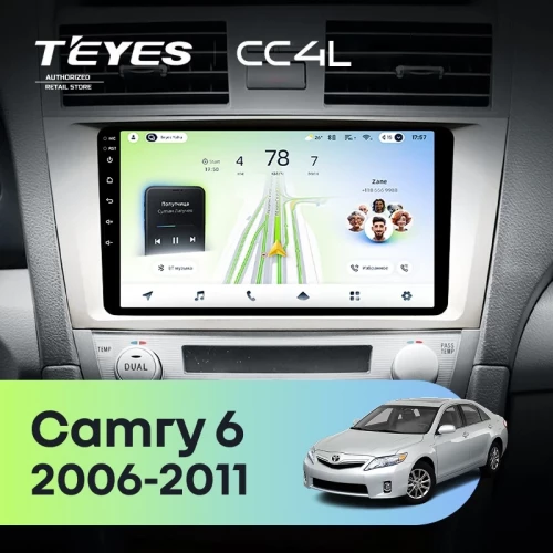 Штатная магнитола Teyes CC4L 4/64 Toyota Camry 6 XV 40 (2006-2011) F2
