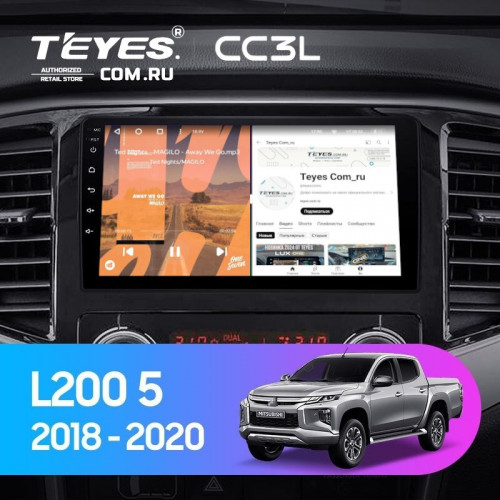 Штатная магнитола Teyes CC3L 4/32 Mitsubishi L200 5 (2018-2020) F1