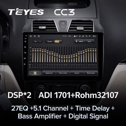 Штатная магнитола Teyes CC3 4/64 Geely Emgrand EC7 1 (2009-2016)