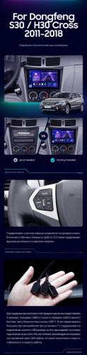 Штатная магнитола Teyes CC3 6/128 Dongfeng S30 H30 Cross (2011-2018)