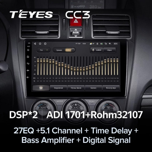 Штатная магнитола Teyes CC3 4/64 Subaru Forester SJ (2015-2018)
