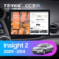 Штатная магнитола Teyes CC3 2K 4/32 Honda Insight 2 (2009-2014) Правый руль (11")
