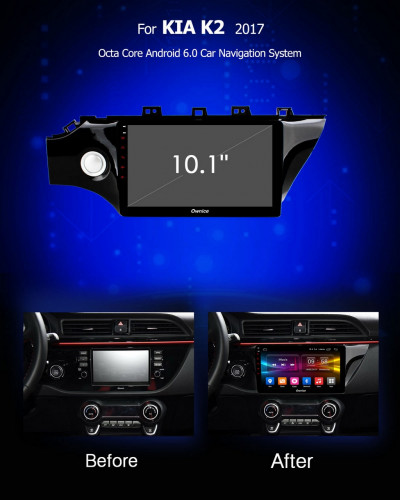 Штатная магнитола Carmedia OL-1742-2-Q Kia Rio 2017+