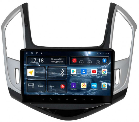 Штатная магнитола Redpower 71048GS Chevrolet Cruze рестайлинг (12.2012-10.2015) (глянец с серебром)