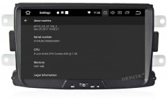 Штатная магнитола Carmedia MKD-R831-P6-8 Renault Sandero 2014+