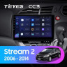Штатная магнитола Teyes CC3 4/64 Honda Stream 2 (2006-2014) Правый руль