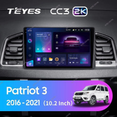 Штатная магнитола Teyes CC3 2K 360 6/128 UAZ Patriot 3 (2016-2021) F2