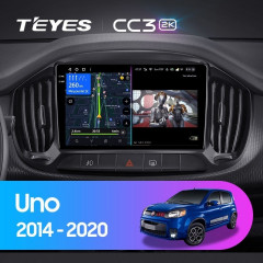 Штатная магнитола Teyes CC3 2K 6/128 Fiat Uno (2014-2020)