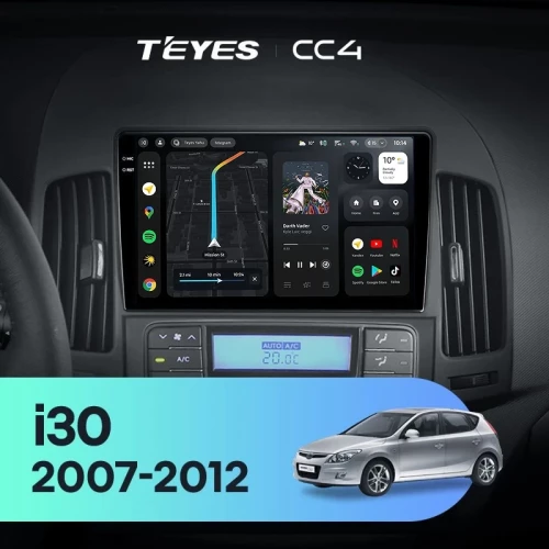Штатная магнитола Teyes CC4 8/128 Hyundai i30 1 FD (2007-2012) F1