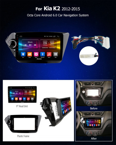 Штатная магнитола Carmedia OL-9731-Q Kia Rio 2011+ (Qb)