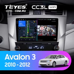 Штатная магнитола Teyes CC3L WiFi 2/32 Toyota Avalon 3 XX30 (2010-2012) F2