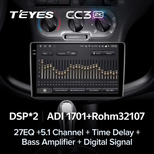 Штатная магнитола Teyes CC3 2K 6/128 Toyota Yaris (1999-2005) F1