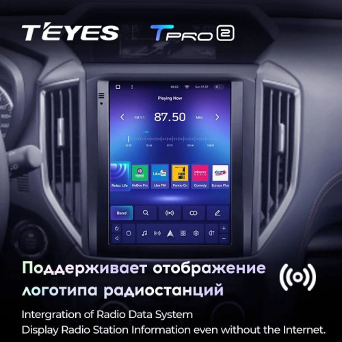 Штатная магнитола Tesla style Teyes TPRO 2 4/32 Subaru Forester 5 SK S14 (2018-2021)