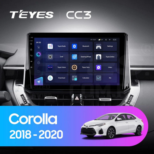 Штатная магнитола Teyes CC3 4/64 Toyota Corolla 12 (2018-2020) Тип-B
