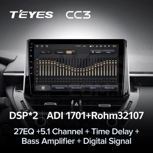 Штатная магнитола Teyes CC3 4/64 Toyota Corolla 12 (2018-2020) Тип-B