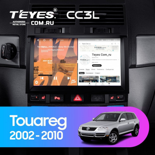 Штатная магнитола Teyes CC3L 4/32 Volkswagen Touareg GP (2002-2010) F1
